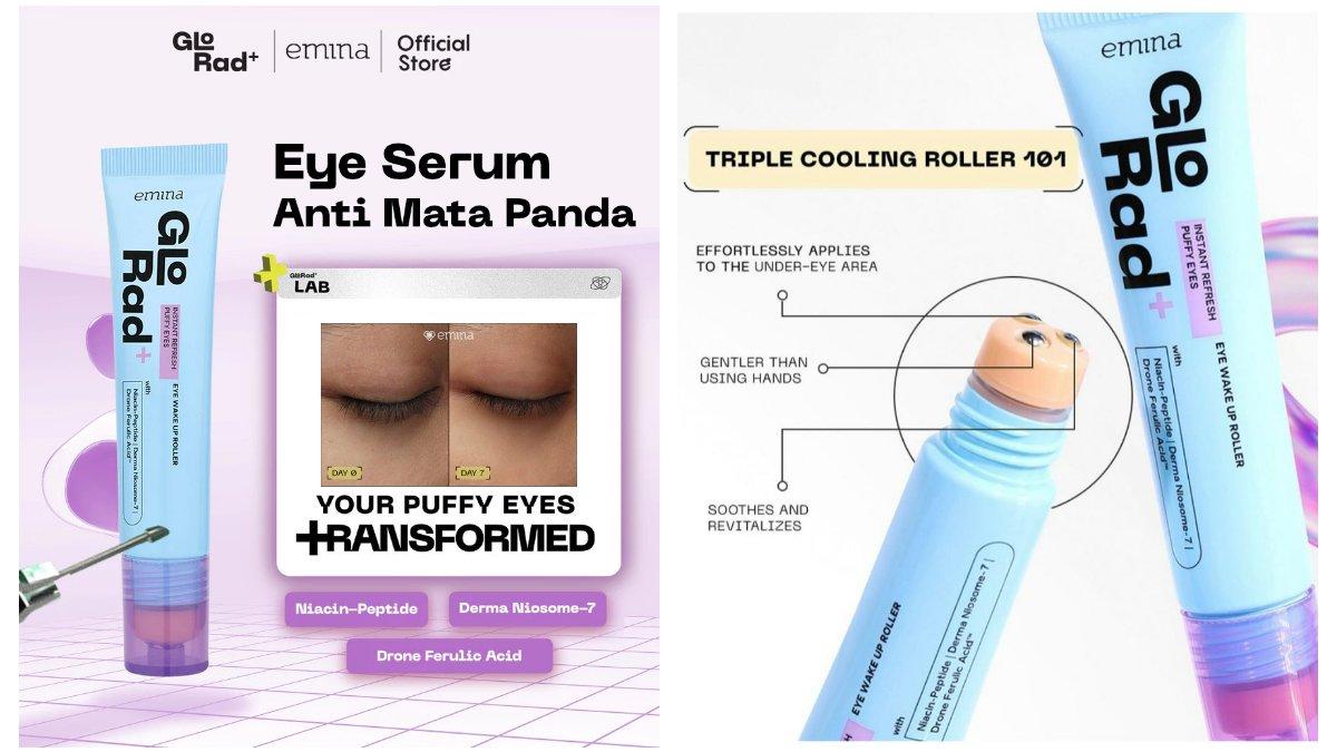 emina GloRad+ Instant Refresh Puffy Eyes Eye Wake Up Roller 