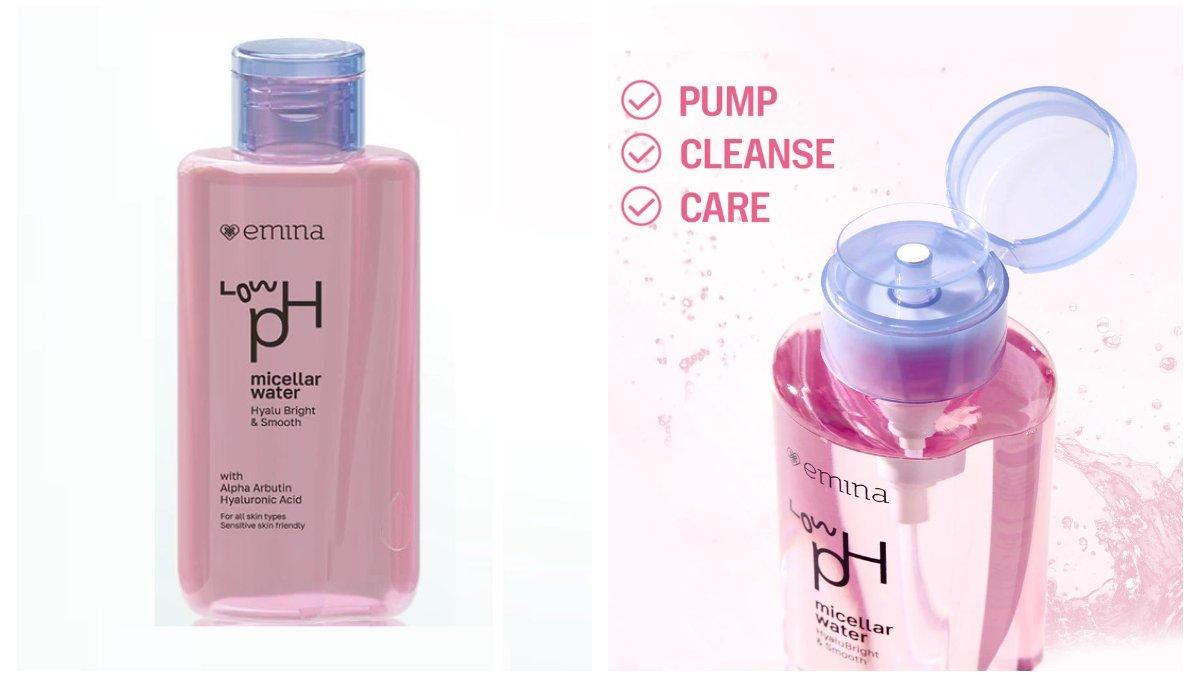 emina HyaluBright & Smooth Low pH Micellar Water