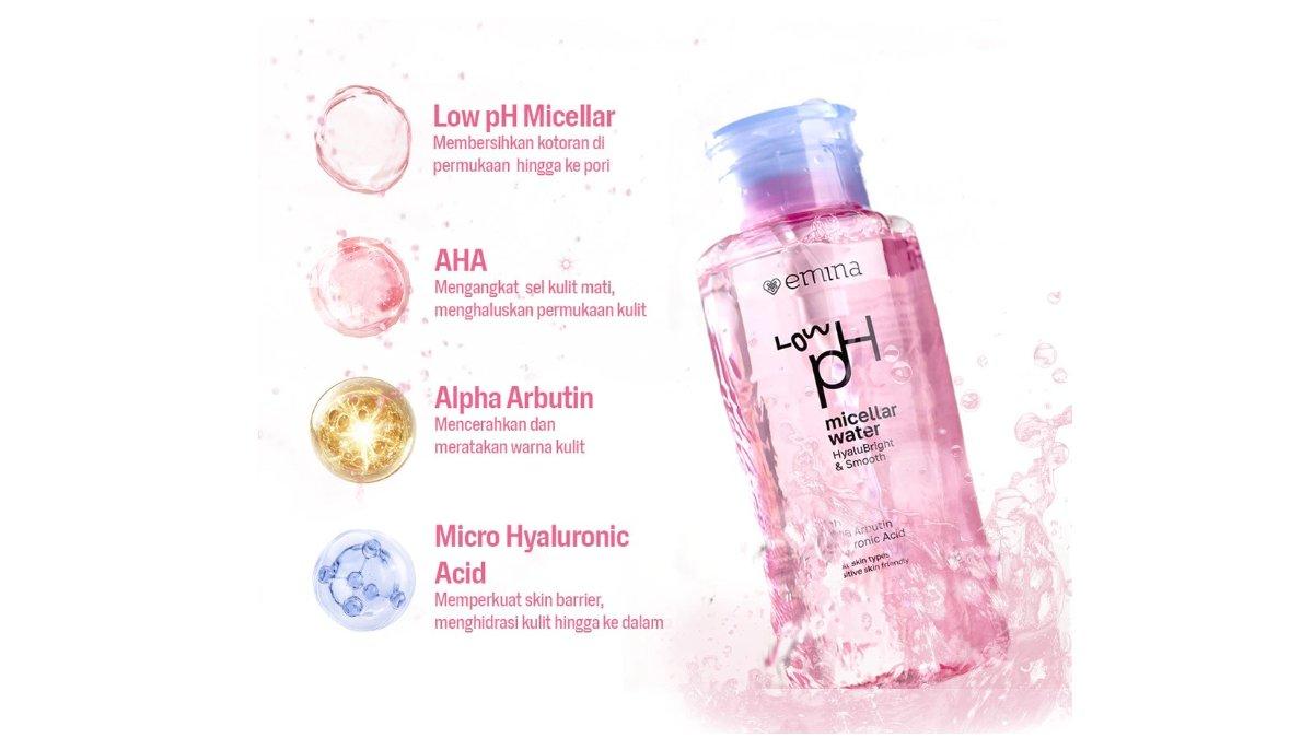emina HyaluBright & Smooth Low pH Micellar Water