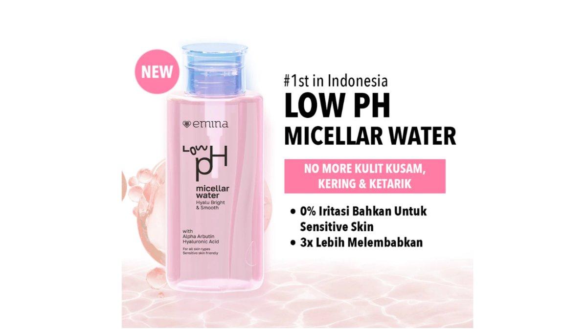 emina HyaluBright & Smooth Low pH Micellar Water 