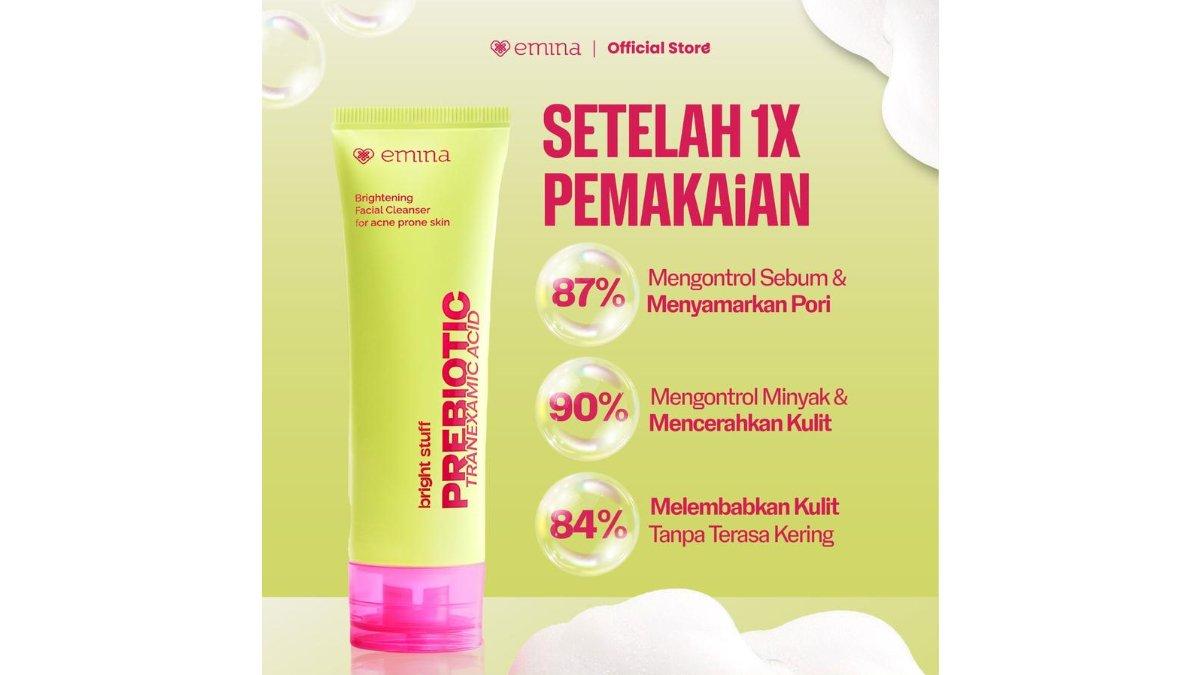 emina Prebiotic Tranexamic Acid Brightening Face Wash