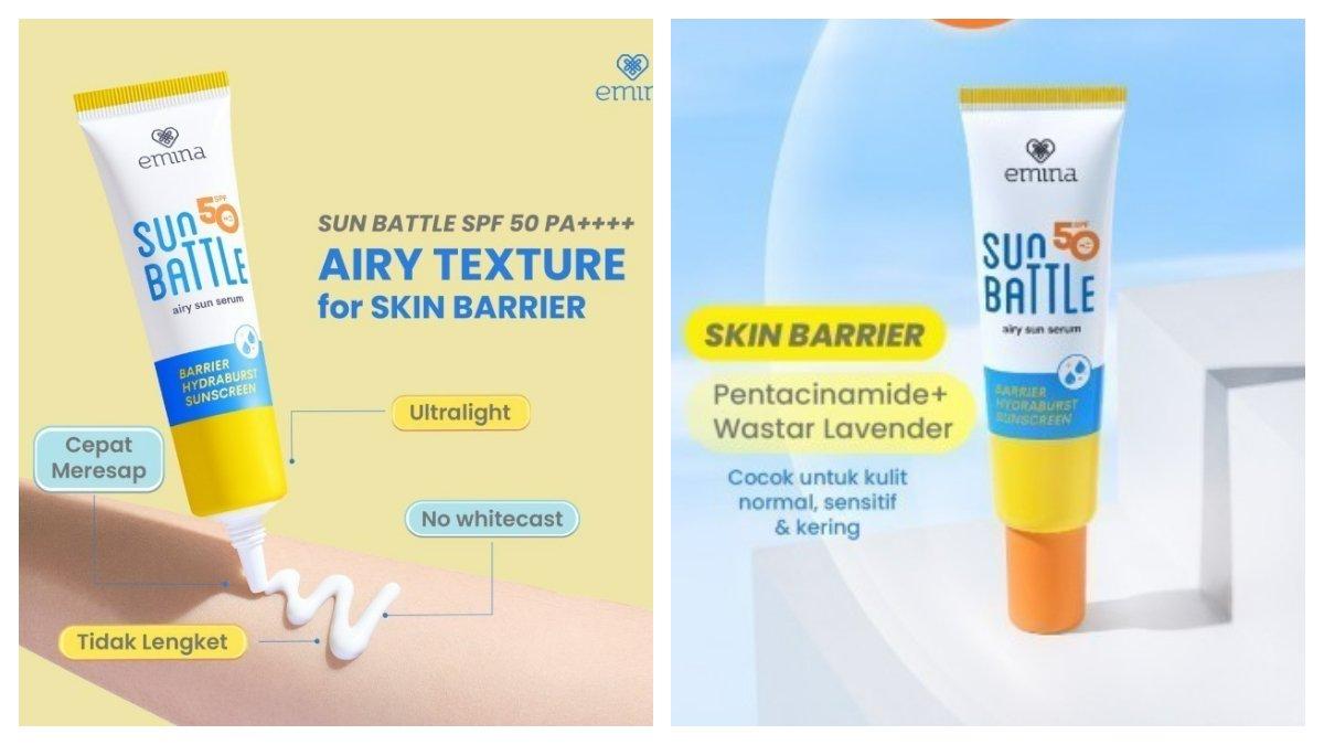 emina Sun Battle Barrier Hydrabrust Sunscreen SPF 50 PA ++++