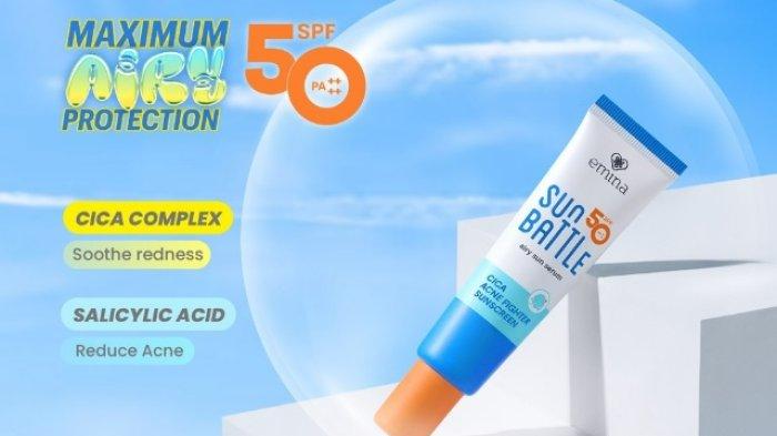 emina Sun Battle SPF 50 Pa++++ Cica Acne Fighter Sunscreen