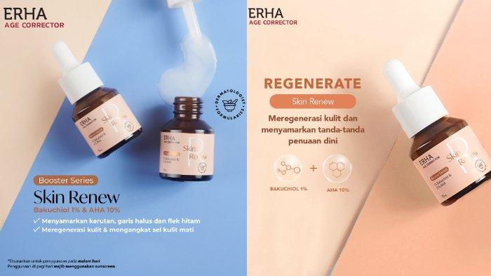 Erha Age Corrector 1 Persen Bakuchiol & 10 Persen AHA Skin Renew Booster 15 ml.