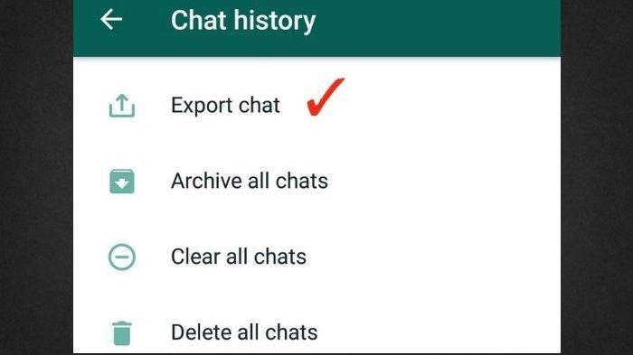 Ilustrasi Export Chat WhatsApp