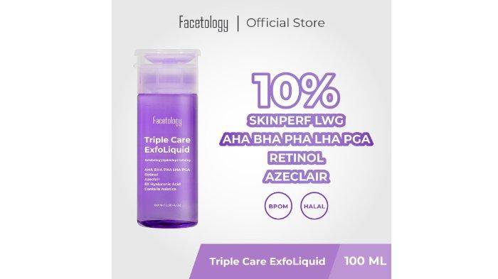 Facetology Triple Care ExfoLiquid Toner Exfoliating AHA BHA PHA LHA PGA