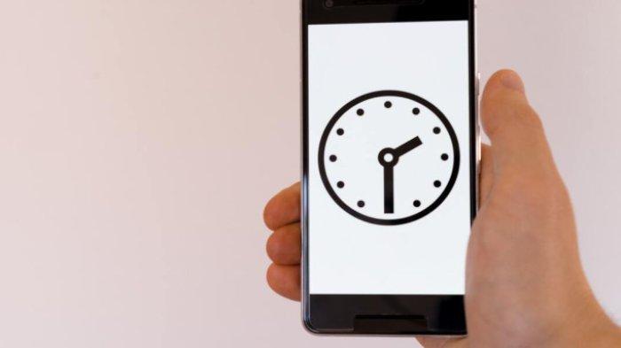 Ilustrasi Screen Time pada gadget