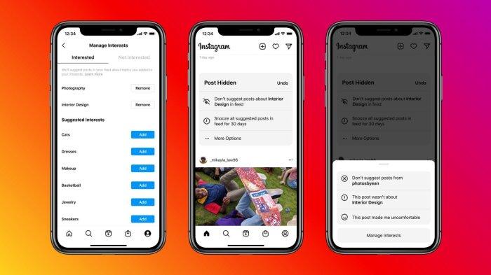 Ilustrasi Fitur Suggested Post Instagram