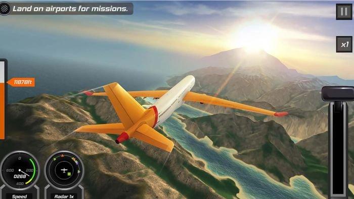 Cuplikan skenario game Flight Pilot: 3D Simulator