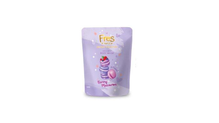 fres and natural sabun mandi berry macaron 400 ml.
