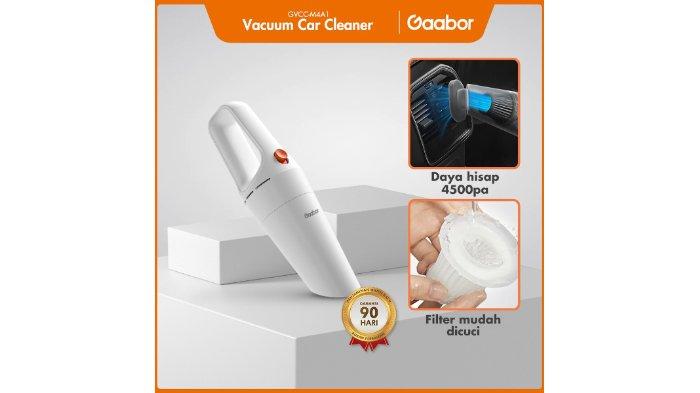 Gaabor Mini Car Vacuum Cleaner hadirkan desain mungil dengan filter yang mudah dicuci.