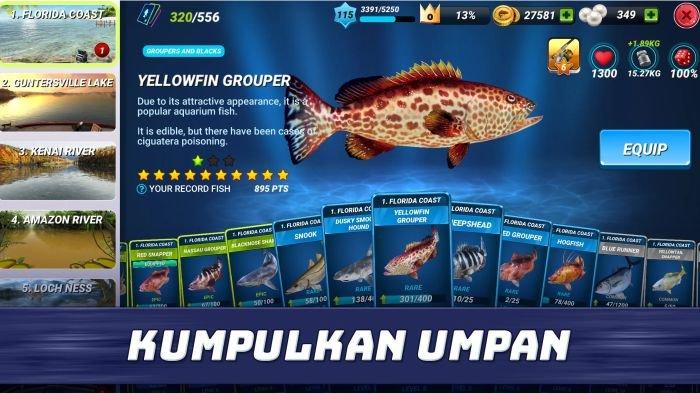 Tampilan game Fishing Clash: Sport Simulator