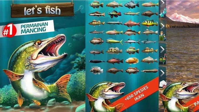 Ilustrasi game Let's Fish