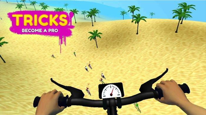 Gameplay Riding Extreme 3D, salah satu game balap sepeda di HP Android