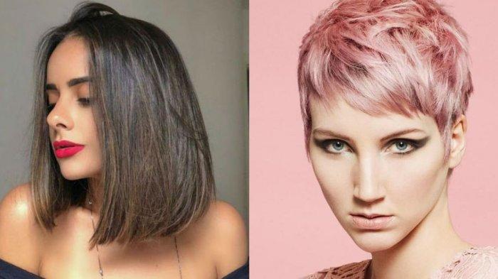 Ilustrasi gaya rambut untuk pemilik rambut tipis