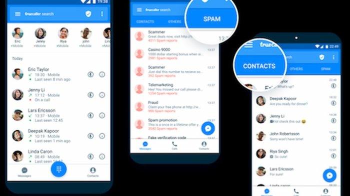 Ilustrasi aplikasi Get Contact