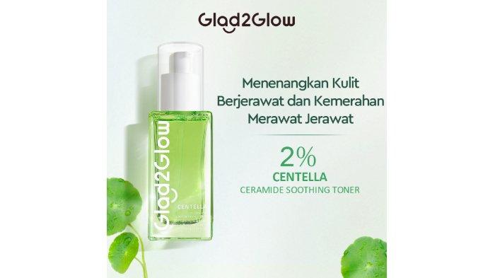 Glad2Glow 2 persen Centella Ceramide Soothing Acne Cica Toner