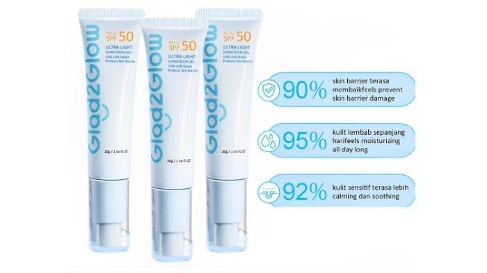 Glad2Glow Light Sunscreen Gel SPF 50 PA+++