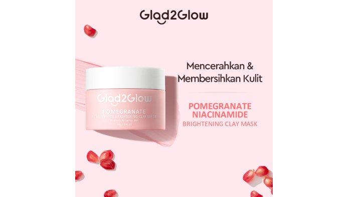 Glad2Glow Pomegranate Niacinamide Brightening Clay Mask