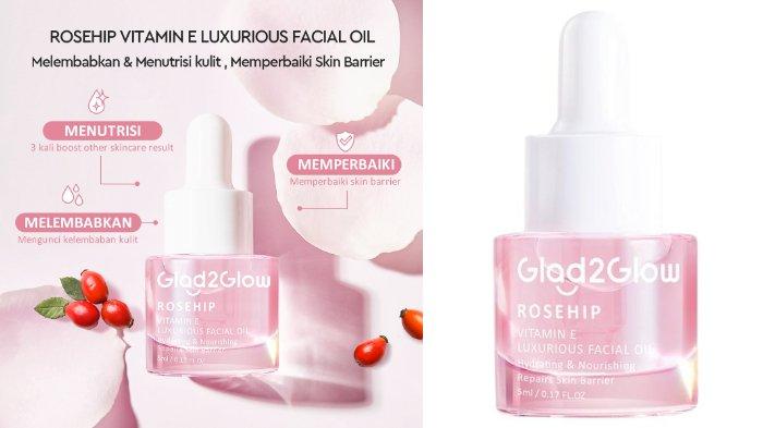Glad2Glow Rosehip Vitamin E Luxurious Facial Oil 5 ml.