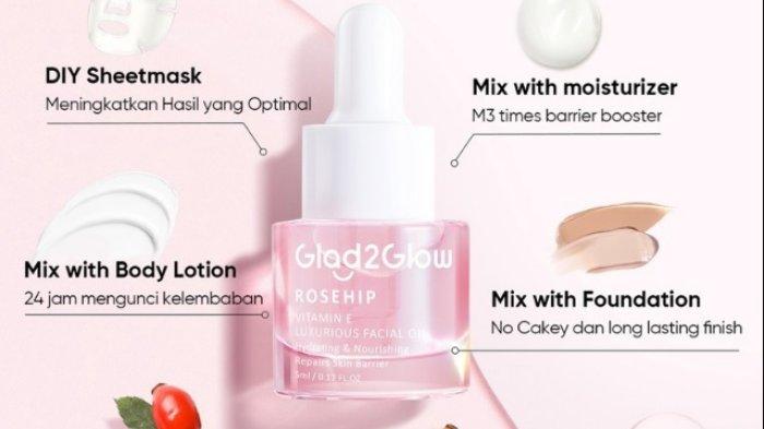Glad2Glow Rosehip Vitamin E Luxurious Facial Oil