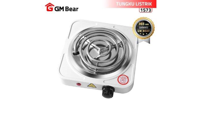 GM Bear Kompor Listrik Mini 1573 berdesain ringkas, cocok untuk masak di dalam dan di luar rumah.
