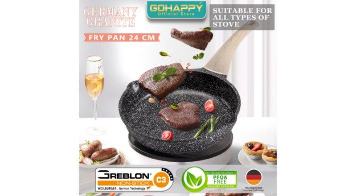 GOHAPPY FRY PAN 24 CM GERMANY GRANITE