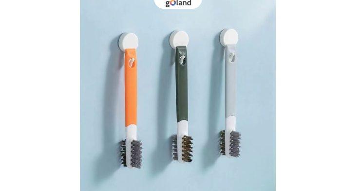 Goland Kitchen Cleaning Brush 2IN1 hadir dengan 3 pilihan warna.