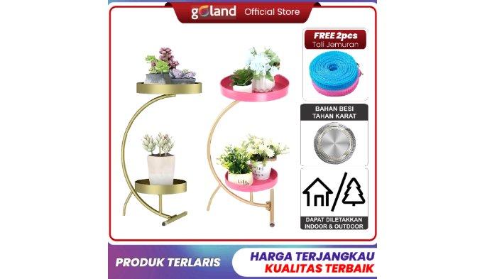 Goland Rak Tanaman 2 Susun Model Setengah Lingkar