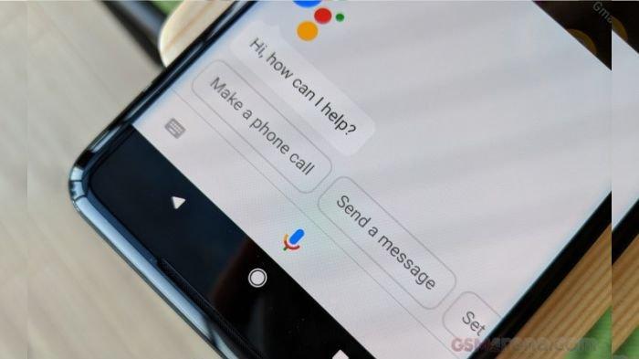 Ilustrasi pemakaian fitur Google Assistant di HP Android