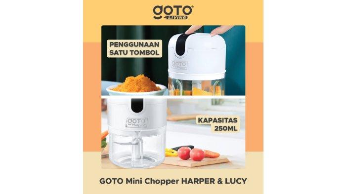 GOTO Lucy Harper Mini Chopper dengan pengoperasian yang super praktis.