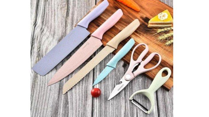 GOTO Macaron Kitchen Knife dengan desain yang colorfull serta terbuat dari material berkualitas untuk ketajaman ekstra.