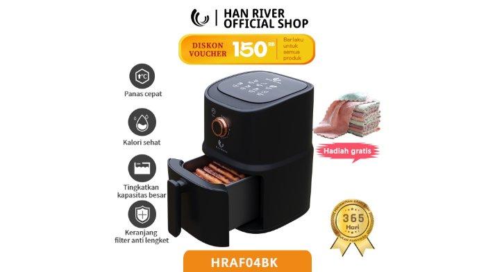 HAN RIVER Air Fryer 3.5L hadir dengan kapasitas besar dan pemanasan handal.
