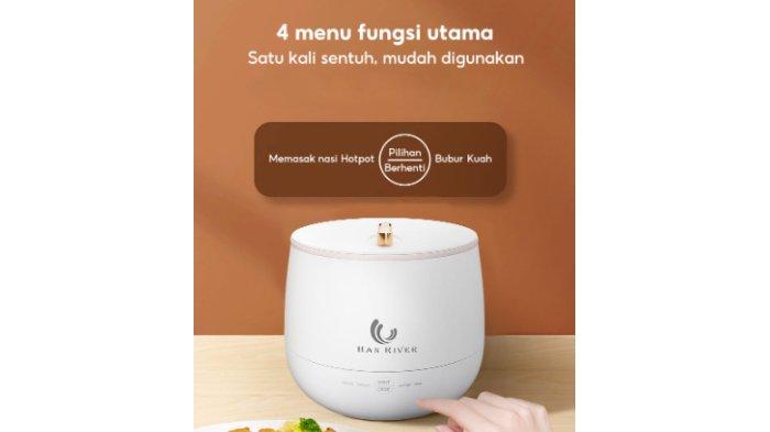 HAN RIVER Magic Com Mini HRRC05WT dirancang dengan 4 fungsi dalam 1 alat sekaligus performa handal