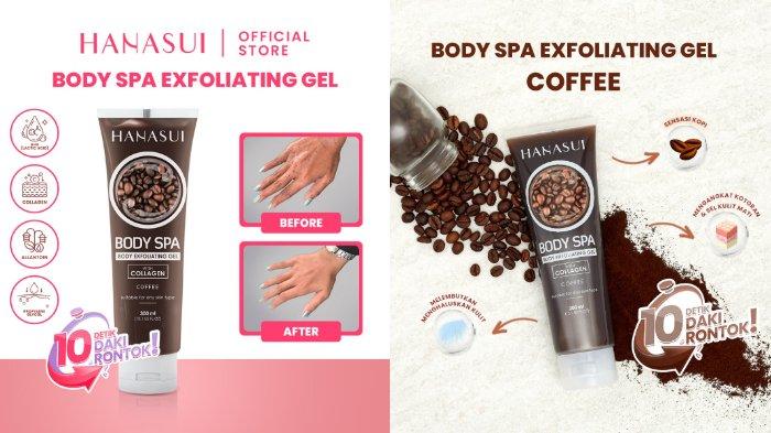 HANASUI Body Spa Exfoliating Gel Coffee 300 ml.