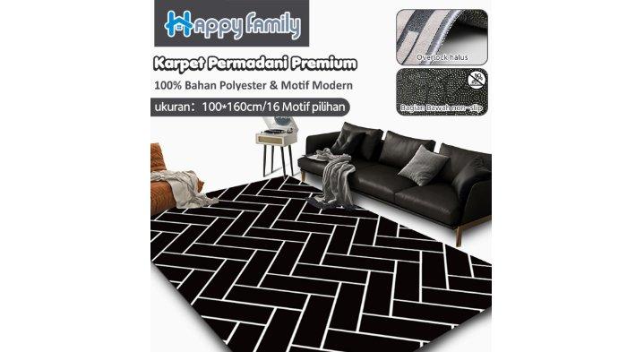 HappyFamily Karpet Lantai Eropa Permadani Classic 100x160cm beragam motif.