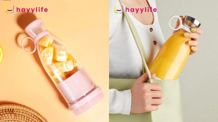 HAYYLIFE Juicer Blender Cup Portable solusi praktis bikin jus di mana saja.