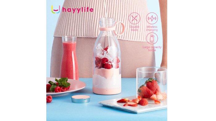 HAYYLIFE Juicer Blender Cup Portable, solusi praktis membuat jus dan milkshake didukung 6 mata pisau tajam