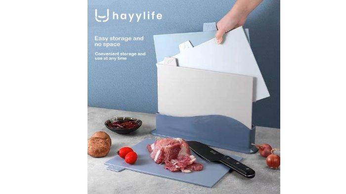 HAYYLIFE Talenan Set Anti Slip terbuat dari material jerami gandum food grade.