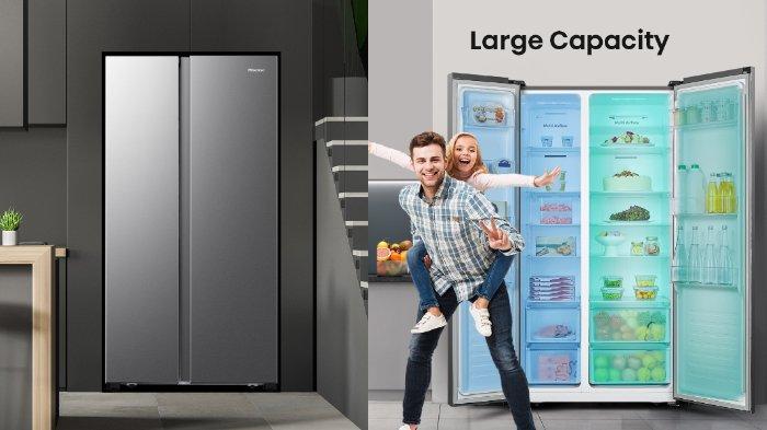 Hisense 564L Kulkas Side by Side RS660N4IGN