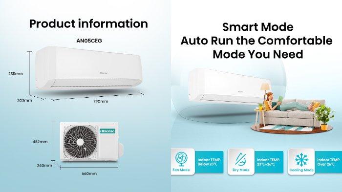 Hisense AC Standard 0.5PK AN05CEG