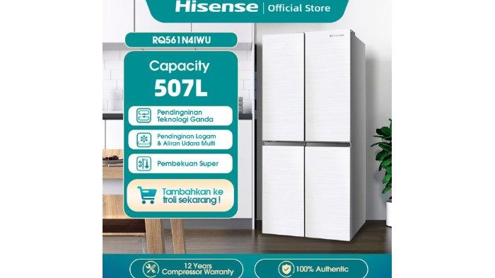 HISENSE Kulkas 4 Pintu 507L RQ561N4IWU