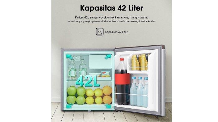 Hisense Kulkas Mini Bar RR58D4IGN simpan bahan di ruang mungil secara lebih leluasa.