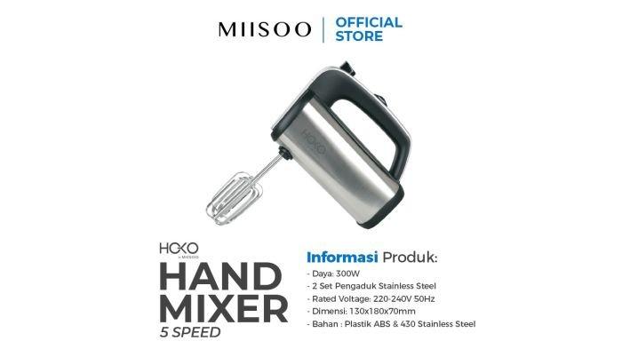 Spesifikasi HOKO By MIISOO Hand Mixer Mini