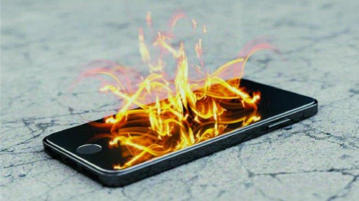 Ilustrasi HP mengalami panas berlebih atau overheat