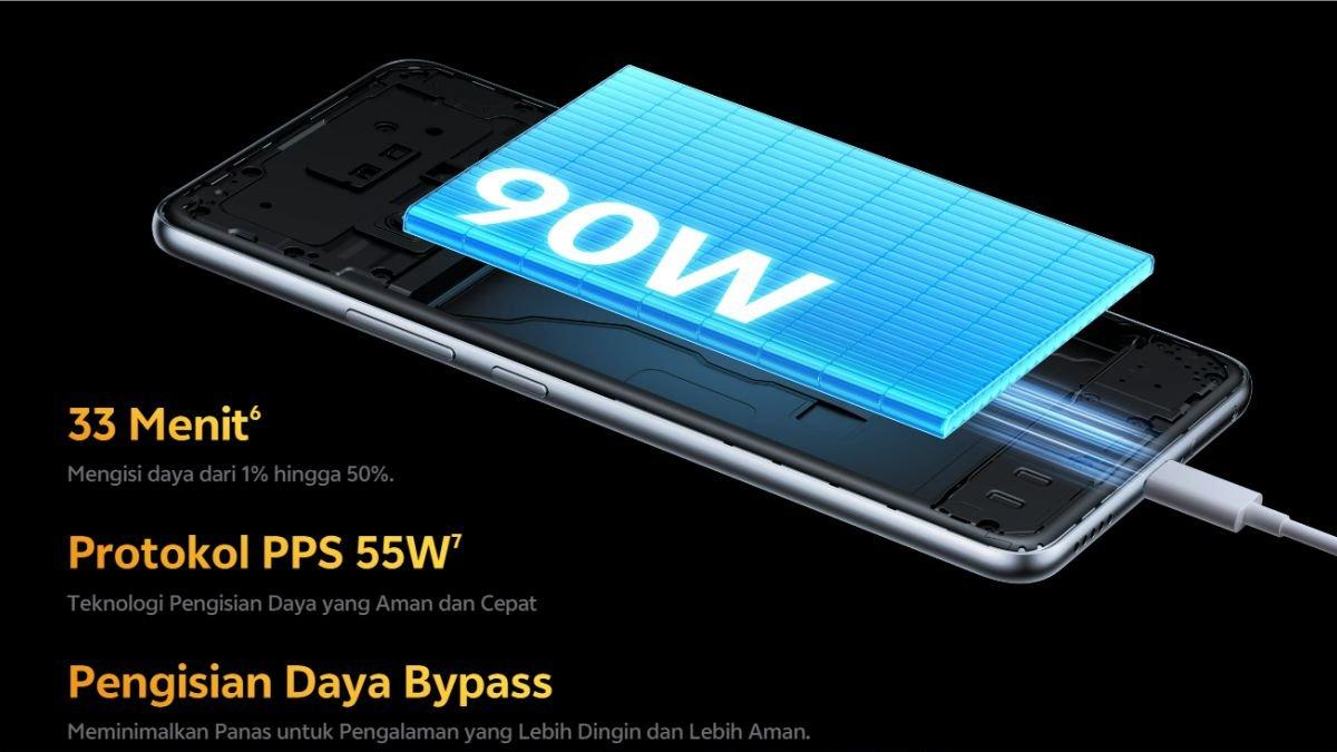 Bukan hanya baterai 73.00 mAh, sektor daya iQOO Z10 5G didukung pula fast charging 90 watt
