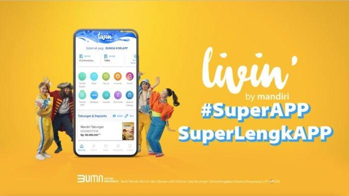 Ilustrasi aplikasi Livin' by Mandiri