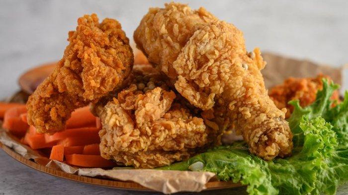 Ilustrasi ayam goreng yang cocok kamu masak pakai air fryer.