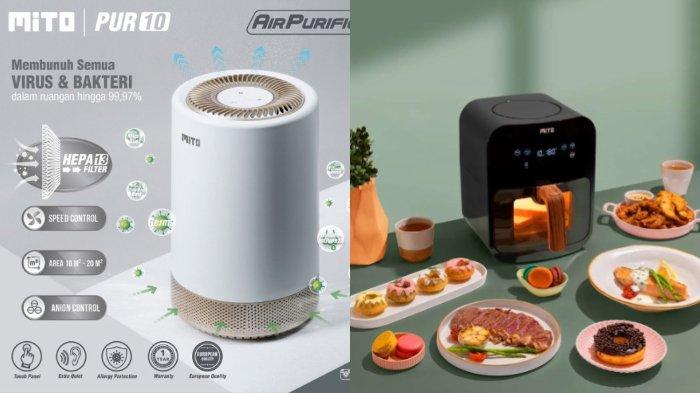 Ilustrasi berbagai peralatan elektronik rumah tangga dari MITO.