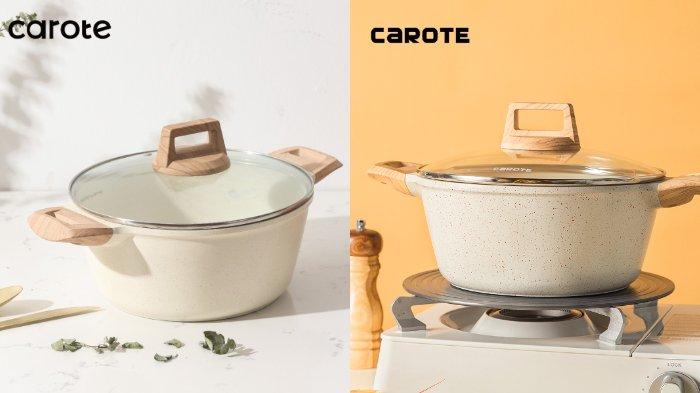 Ilustrasi CAROTE Panci Casserole Anti Lengket untuk mengolah beragam menu berbuka.